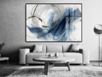 Pictură ArtShop Blue Abstract 90x60cm (PA183)
