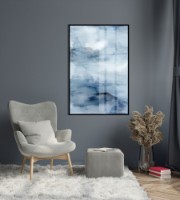 Pictură ArtShop Blue Watercolor Texture 60x90cm (PA248)