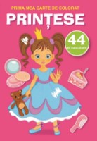 Carte de colorat pentru copii Biblion 44 de autocolante Printese (9789975148986)