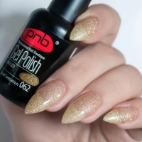 Gel-lac de unghii PNB 062 Gold Sensation 8ml imaginea #2 — magazin online Desire.md