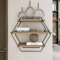 Raft de perete Trendy Azra Pine Atlantic/Black 52x60x20cm GTR005421 imaginea #3 — magazin online Desire.md