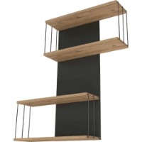 Raft de perete Trendy Destan Antracit Pine 65x96x19cm imaginea #3 — magazin online Desire.md