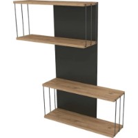 Raft de perete Trendy Destan Antracit Pine 65x96x19cm imaginea #4 — magazin online Desire.md