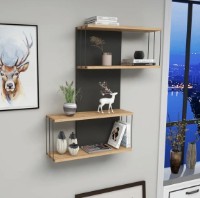 Raft de perete Trendy Destan Antracit Pine 65x96x19cm imaginea #1 — magazin online Desire.md