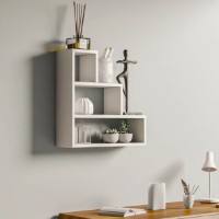 Навесная полка Trendy Piramit White 62x62x18cm