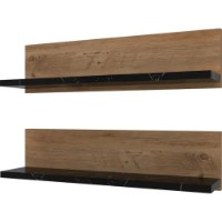 Raft de perete Trendy Raft Pine Atlantic/Black Marble 60x15x13cm GTR005393 2pcs imaginea #3 — magazin online Desire.md