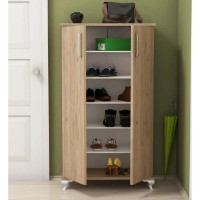 Обувница Trendy Ari Walnut 72x120x33cm фото №5 — интернет-магазин Desire.md