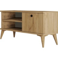 Тумба под ТВ Trendy Retro 1552 Oak 90x29.5x44.6cm фото №3 — интернет-магазин Desire.md