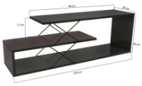 Тумба под ТВ Trendy Zigzag Antracit 120x40x30cm фото №6 — интернет-магазин Desire.md