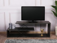 Тумба под ТВ Trendy Zigzag Dark Brown/Black 120x40x30cm GTR000222