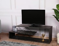 Тумба под ТВ Trendy Zigzag Dark Brown/Black 120x40x30cm GTR000222 фото №2 — интернет-магазин Desire.md