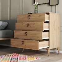 Комод Trendy Versa Oak 80x91x45cm GTR005841 фото №2 — интернет-магазин Desire.md