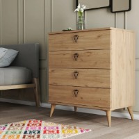 Комод Trendy Versa Oak 80x91x45cm GTR005841 фото №4 — интернет-магазин Desire.md