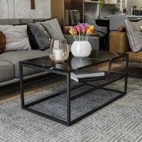 Журнальный столик Trendy Asude Black 95x43x55cm