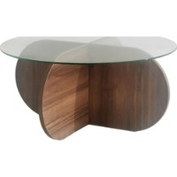 Журнальный столик Trendy Bubble Walnut 75x75x35cm GTR000761 фото №4 — интернет-магазин Desire.md