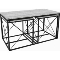 Набор журнальных столиков Trendy Defne  Light Grey фото №4 — интернет-магазин Desire.md