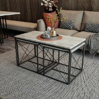 Набор журнальных столиков Trendy Defne  Light Grey