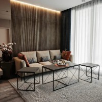 Набор журнальных столиков Trendy Defne Antracit фото №3 — интернет-магазин Desire.md