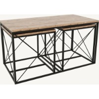 Набор журнальных столиков Trendy Defne Pine Atlantic фото №3 — интернет-магазин Desire.md