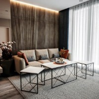 Набор журнальных столиков Trendy Set masuta de cafea Defne - Alb фото №2 — интернет-магазин Desire.md