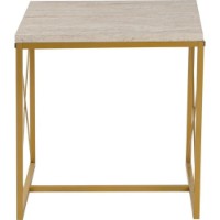 Журнальный столик Trendy Defne Travertin Gold 100x52x50cm фото №6 — интернет-магазин Desire.md