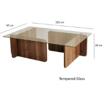 Măsuţă cafea Trendy Evadare Walnut 105x65x30cm GTR000770 imaginea #5 — magazin online Desire.md