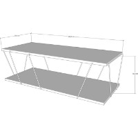 Măsuţă cafea Trendy Labranda Pine 120x30x50cm imaginea #2 — magazin online Desire.md