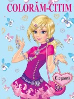 Carte de colorat pentru copii Biblion Coloram-citim Eleganta (9789975112918)