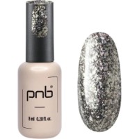 Gel-lac de unghii PNB 183 Black Silver 8ml
