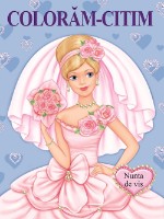 Carte de colorat pentru copii Biblion Coloram-citim Nunta de vis (9789975111744)