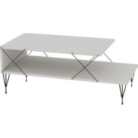 Журнальный столик Trendy Loara White 100x40x50cm фото №2 — интернет-магазин Desire.md