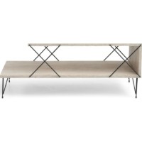 Журнальный столик Trendy Loire Travertin Black 100x40x50cm фото №5 — интернет-магазин Desire.md