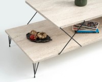 Журнальный столик Trendy Loire Travertin Black 100x40x50cm фото №2 — интернет-магазин Desire.md