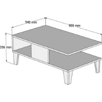 Măsuţă cafea Trendy VARA O2040 90x35,6x54cm imaginea #3 — magazin online Desire.md