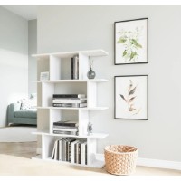 Стеллаж Trendy Harmon White 90x127,5x25cm фото №2 — интернет-магазин Desire.md