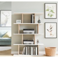 Стеллаж Trendy Harmon White Oak 90x127,5x25cm
