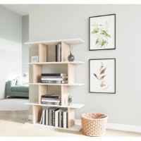 Стеллаж Trendy Harmon White Oak 90x127,5x25cm фото №2 — интернет-магазин Desire.md