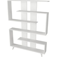 Стеллаж Trendy Rain White 120x162x20cm фото №2 — интернет-магазин Desire.md