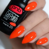 Гель-лак для ногтей PNB 255 Orange Fire 8ml фото №2 — интернет-магазин Desire.md