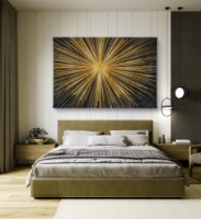 Картина ArtShop Gold Abstract Sun 60x40cm (PA253-L-PL)