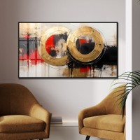 Pictură ArtShop Gold Rings 60x30cm (PA340-XL)