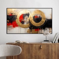 Pictură ArtShop Gold Rings 80x40cm (PA340-M-L)