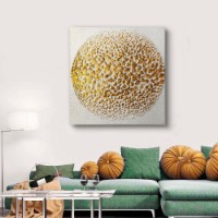 Pictură ArtShop Gold Speckled Circle 100x100cm (PA223-PL)