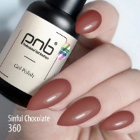 Gel-lac de unghii PNB 360 Sinful Chocolate 8ml imaginea #2 — magazin online Desire.md