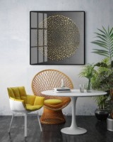 Pictură ArtShop Golden Circle Of Dots 40x40cm (PA219-XL)