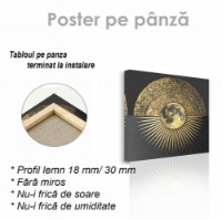 Pictură ArtShop Golden Moon 100x100cm (PA181-PL) imaginea #2 — magazin online Desire.md