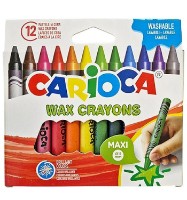 Мелки для рисования Carioca Maxi Wax 12pcs (56855)