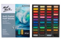Cretă pentru desen Mont Marte Soft Pastel Half Sticks 48pcs (MMPT0032)