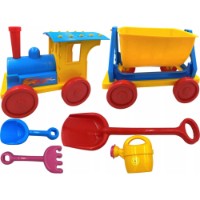 Set de jucării pentru nisip Doloni Little Train Blue (013222/1) imaginea #4 — magazin online Desire.md