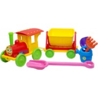 Set de jucării pentru nisip Doloni Little Train Red (013222/3)